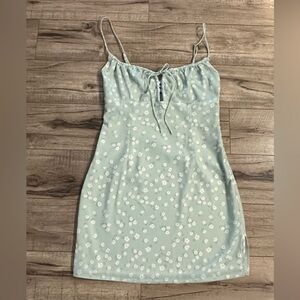 Princess Polly Light Green Floral Mini Dress
